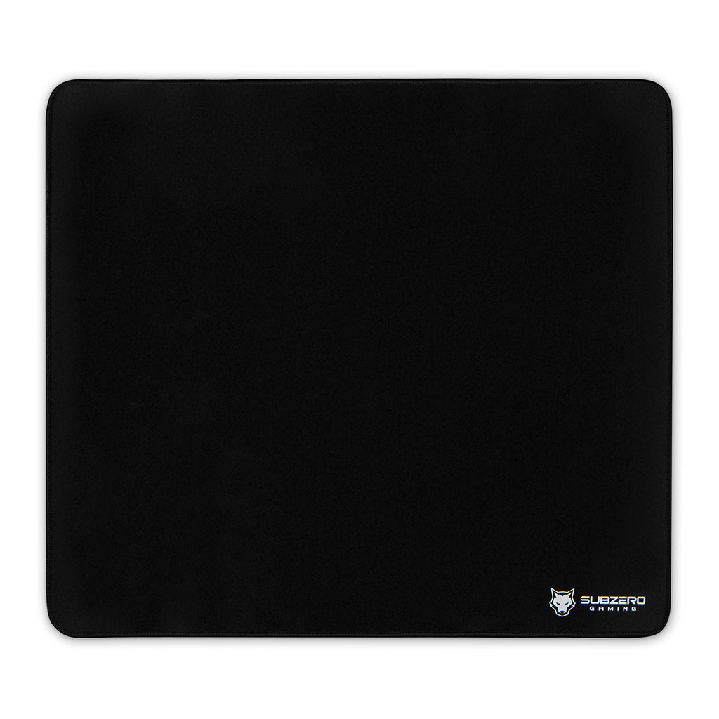 TYKA Soft Gaming Mouse Pad, Large, Stitched Edges, 18&quot;x16&quot; (Black)